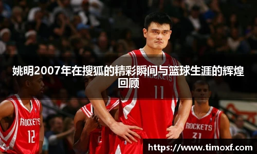 姚明2007年在搜狐的精彩瞬间与篮球生涯的辉煌回顾